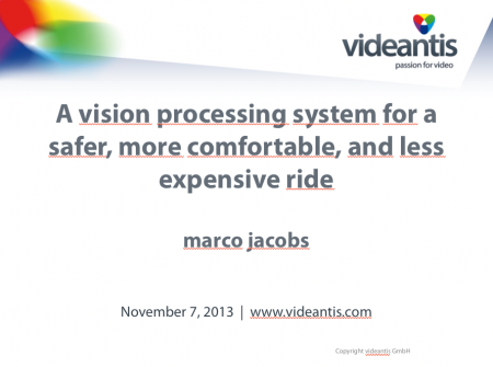 Presentation automotive vision processing system