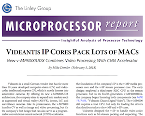 videantis cores pack lots of MACs